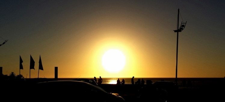 Pôr do sol no Rio da Prata