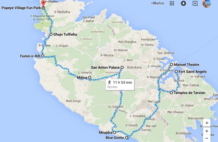 Mapa Malta