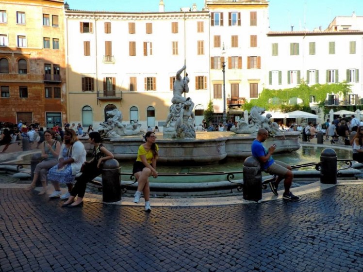 Piazza Navona no fim de tarde