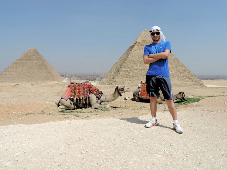 A pirâmides Quéops e Quéfren